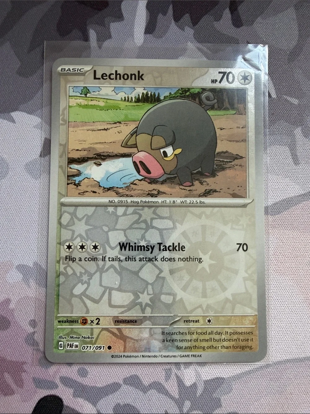 🐷 Lechonk & Oinkologne Pokémon Evolution Reverse Holo Card Lot | 3 Cards ✨5/$25
